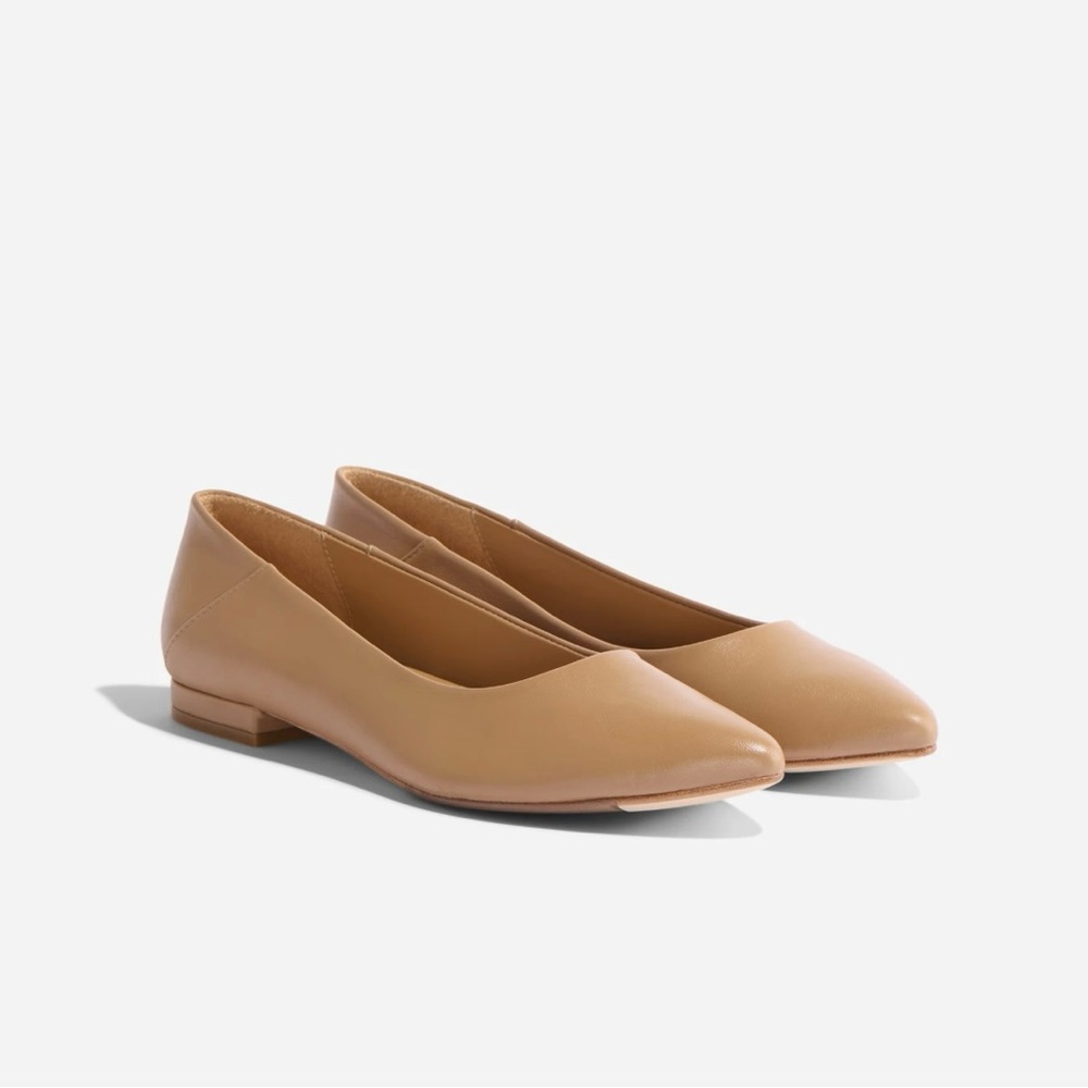 NWT, New in Box, Nisolo Fina Pointed Toe Flat, size 8.5